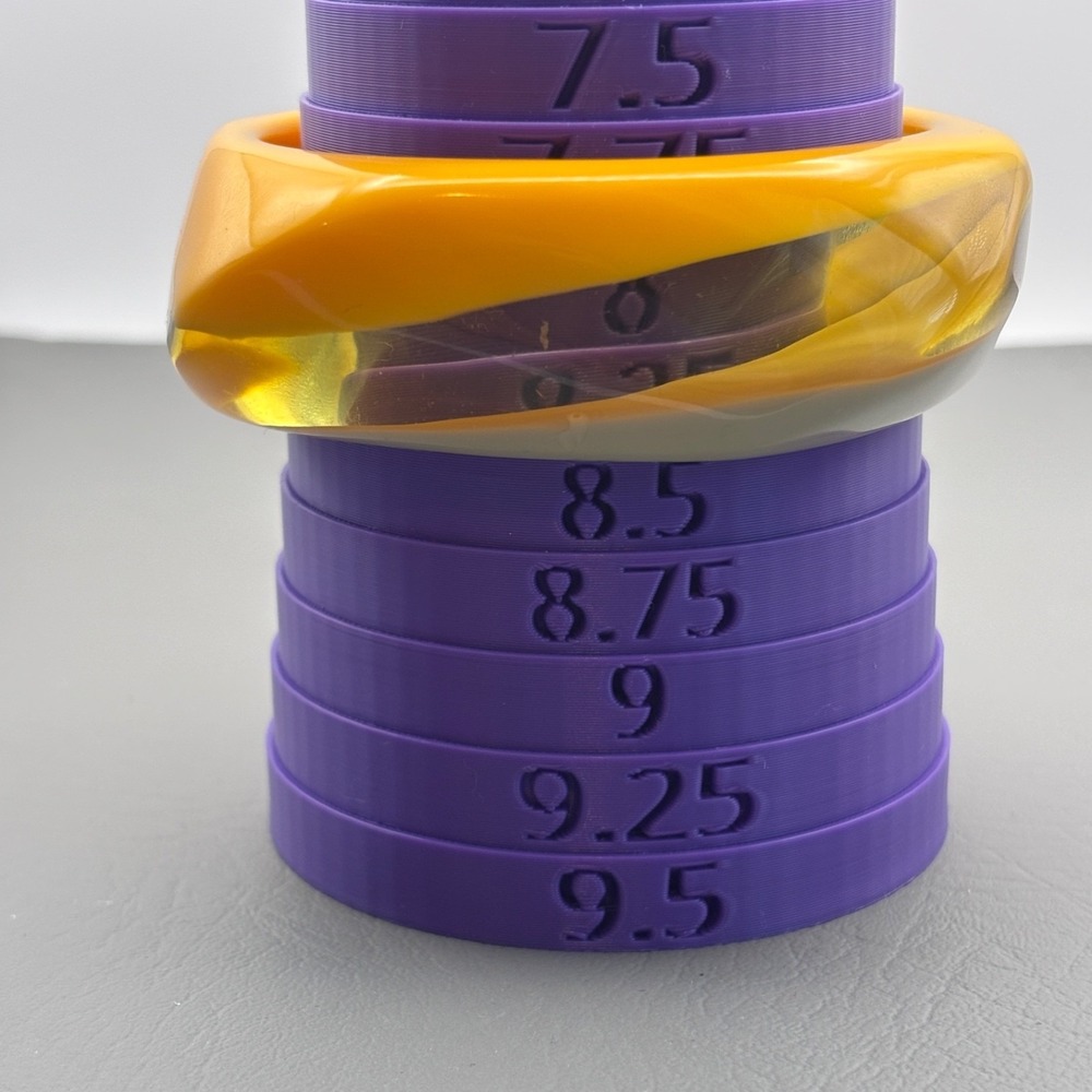 Lucite Acrylic Yellow-Orange, Clear Green Bangle Bracelet Chunky Colorful 8.5 - Picture 7 of 7